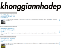 Tablet Screenshot of khonggiannhadep.net.vn